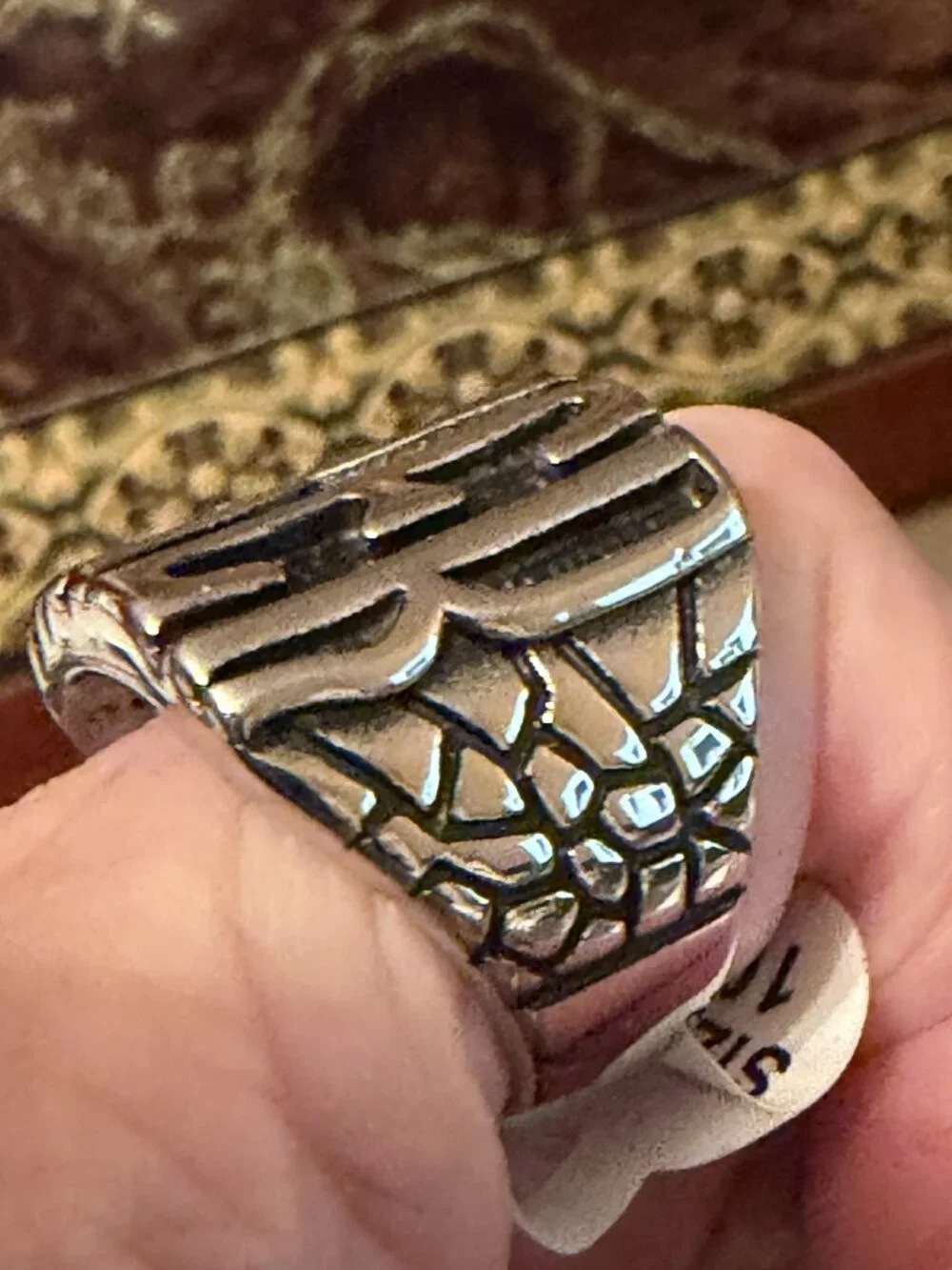 Stainless Steel BIKER Motorcycle Ring Size 10, 11 (209)